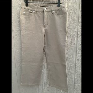Escada Sport Woman's Beige Crop Capri Pants 38